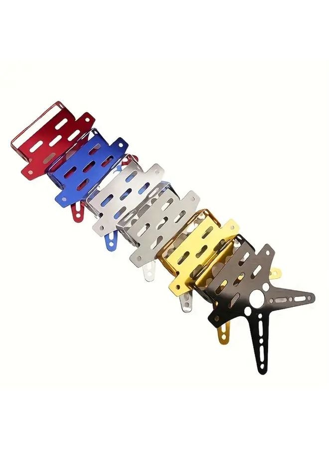 Green Universal Adjustable Aluminum Motorcycle License Plate Cover For Yamaha TMAX 500 530 YZF R15 XT660 XRZ - Image 4